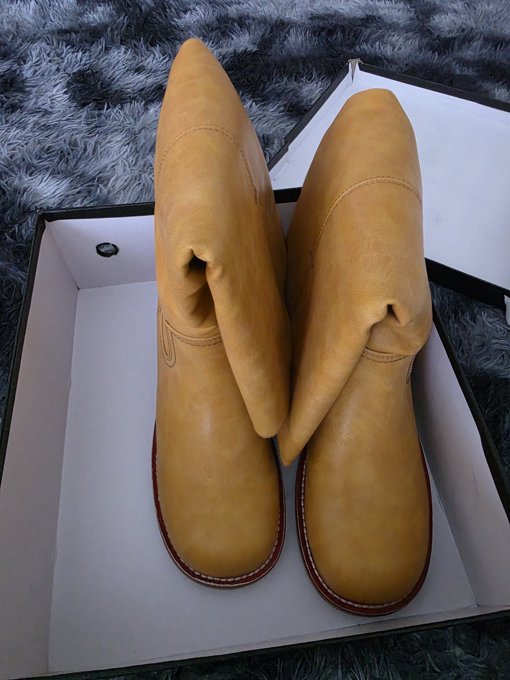 VBDB Banana Knee High Boots For Women